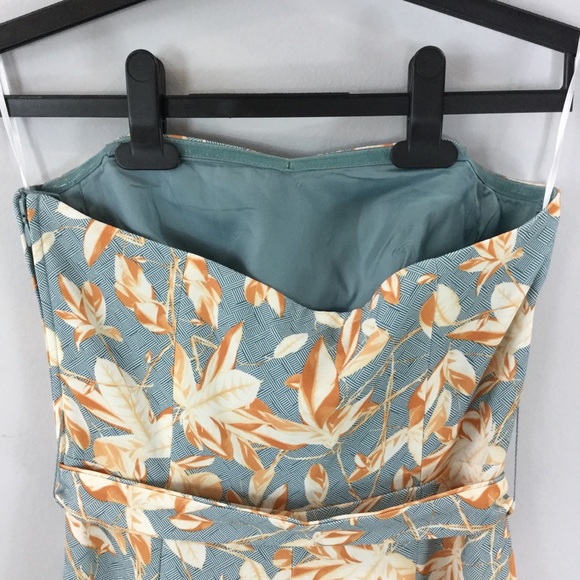 H&M wide leg cropped strapless floral jumpsuit - Picture 8 of 15